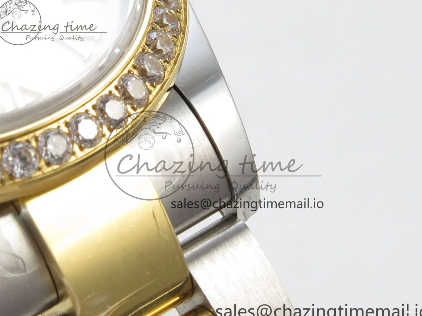 MiroTime 0511 DateJust 31 278383RBR THBF 1:1 Best Edition 904L Steel White Roman Dial Diamonds Bezel on SS YG Oyster Bracelet HZ Cal. Minimalist 44